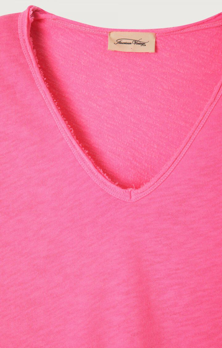 T-SHIRT FEMME SONOMA COL V I ROSE - Image 2
