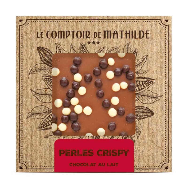 Tablette Chocolat Lait Perles Crispy 80G