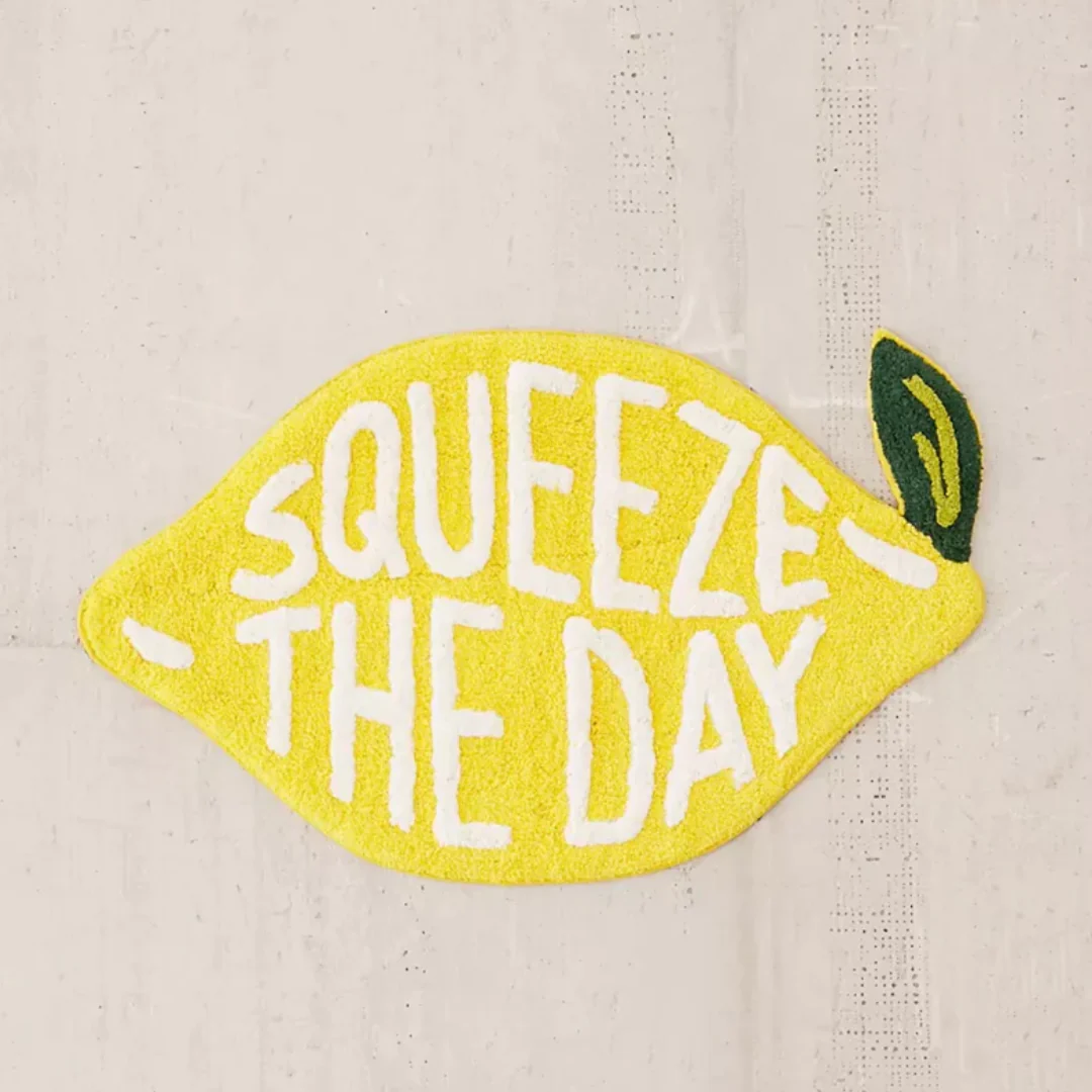 Tapis de bain citron Squeeze the Day🍋