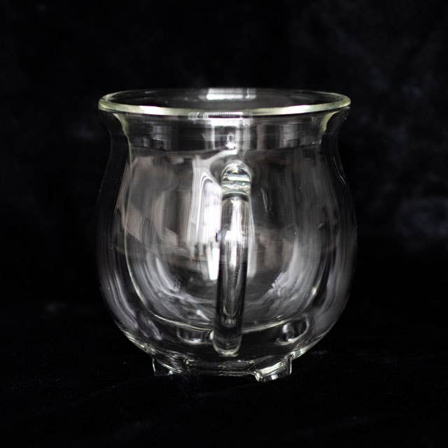 Tasse à chaudron en verre transparent à double paroi - Image 4
