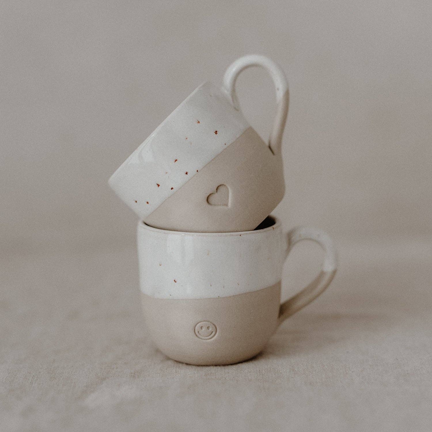 Tasse à expresso en forme de cœur