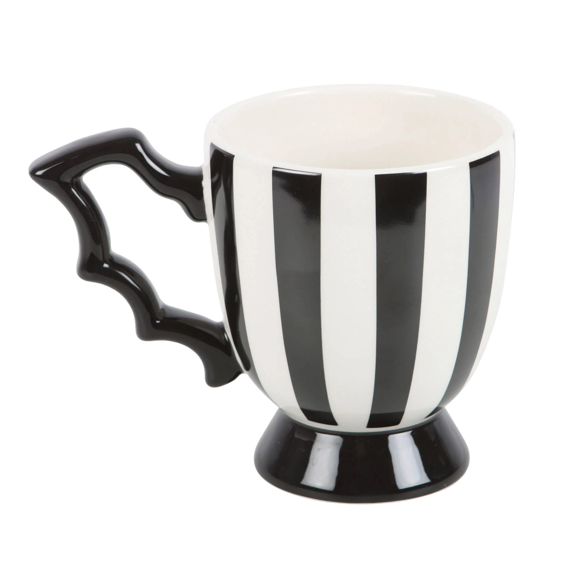 Tasse de thé d'Halloween à ailes de chauve-souris rayées gothiques - Image 4