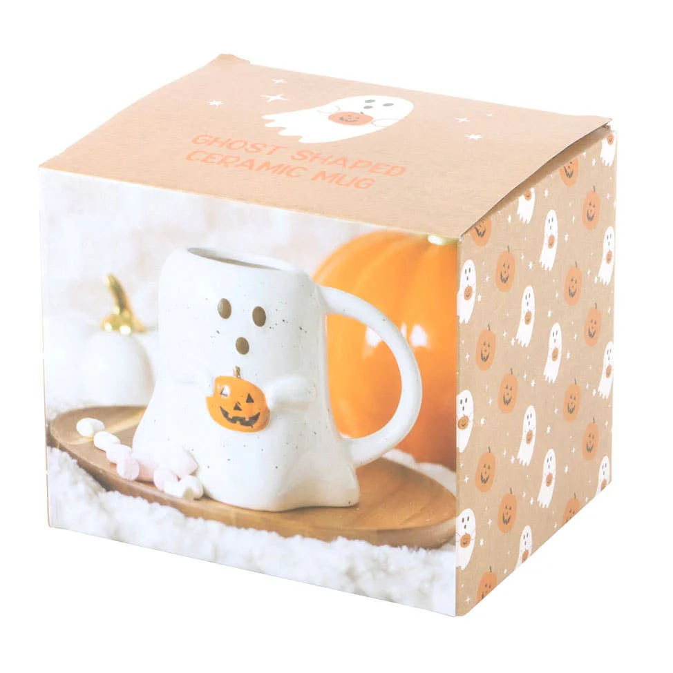 Tasse d'Halloween en forme de fantôme avec citrouille - Image 5