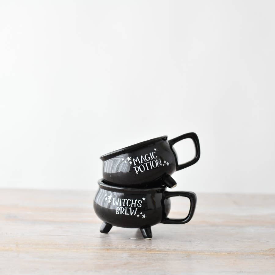 Tasse d'Halloween noire Witches Brew, 14 cm - Image 2
