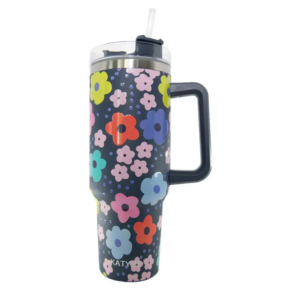 Thermos Navy Daisy avec poignée - Image 2