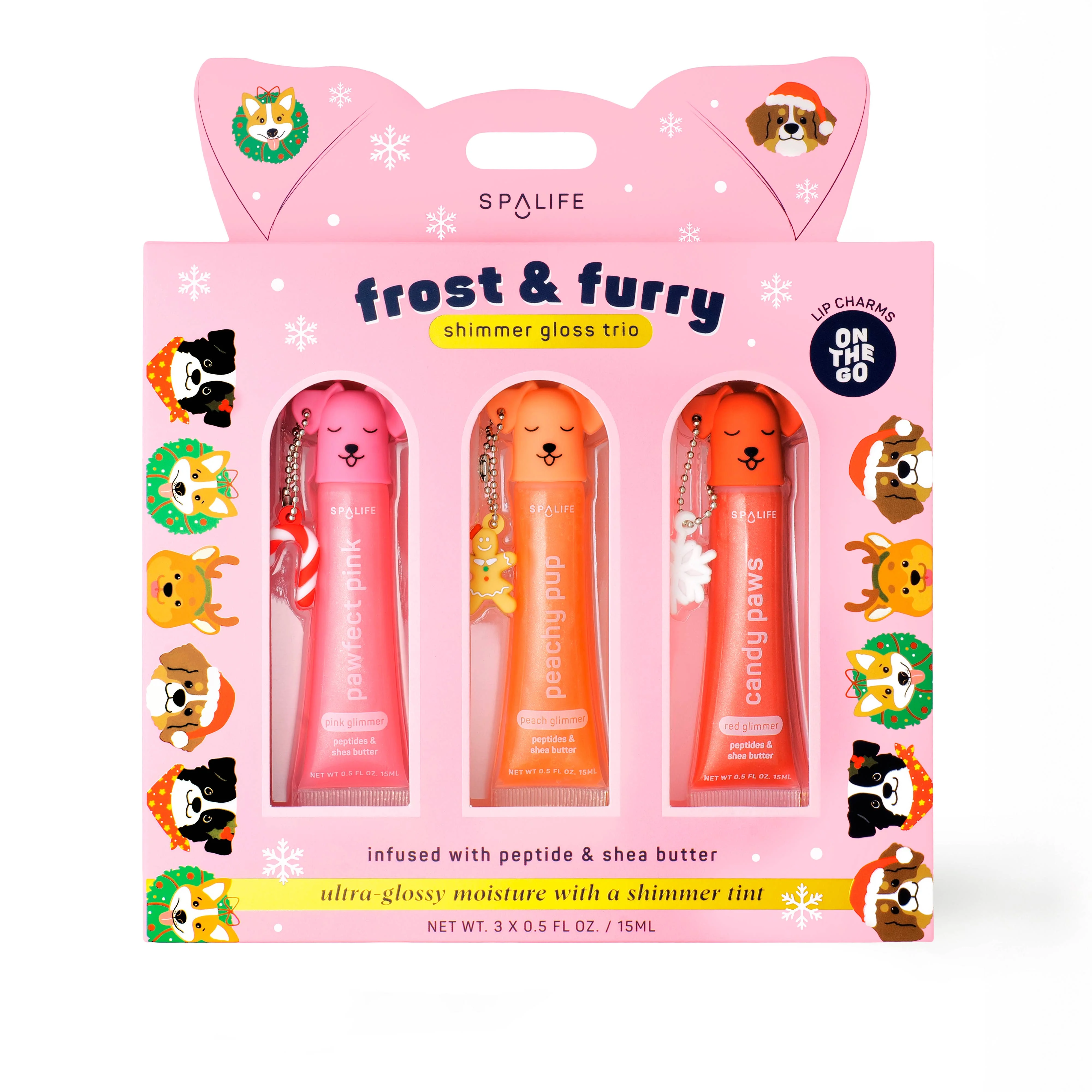Trio de Gloss Scintillant Givré & Douillet des Fêtes de Noël