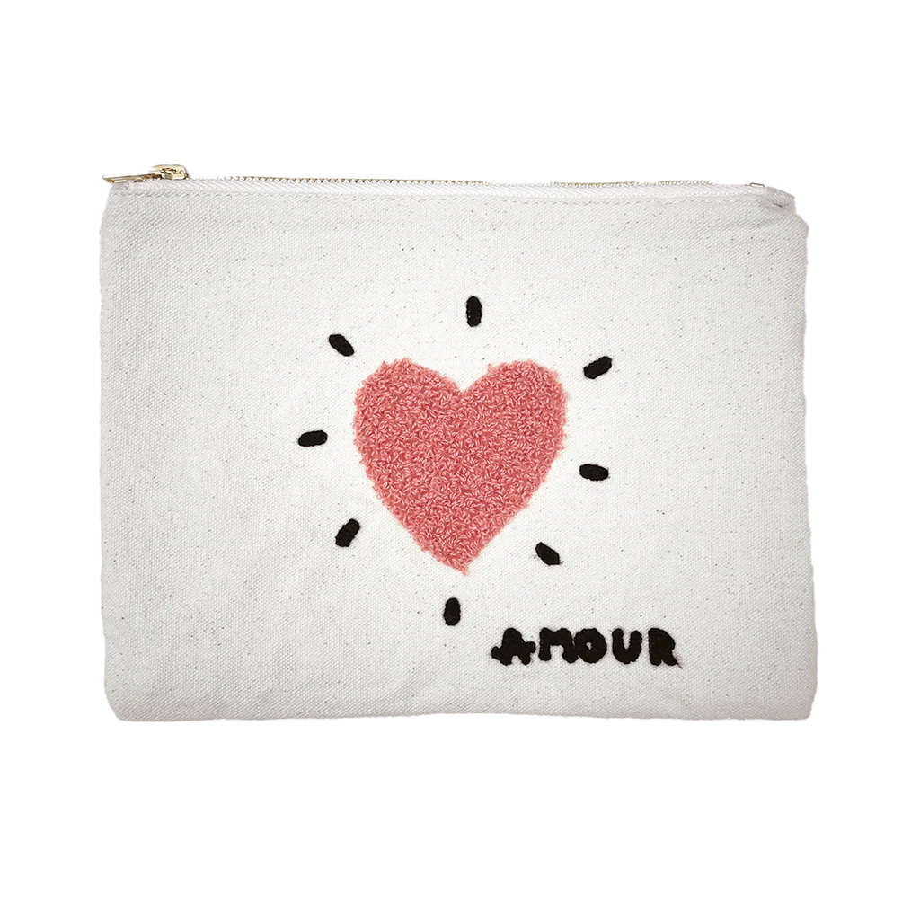 Trousse influence cœur rose amour