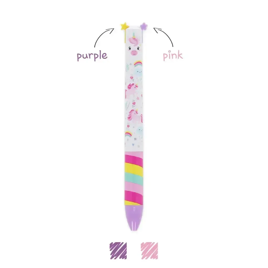Two-colour Ballpoint Pen - Click&clack - Licorne