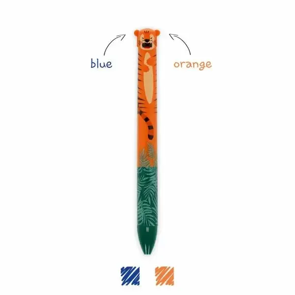 Two-colour Ballpoint Pen - Click&clack - Tiger
