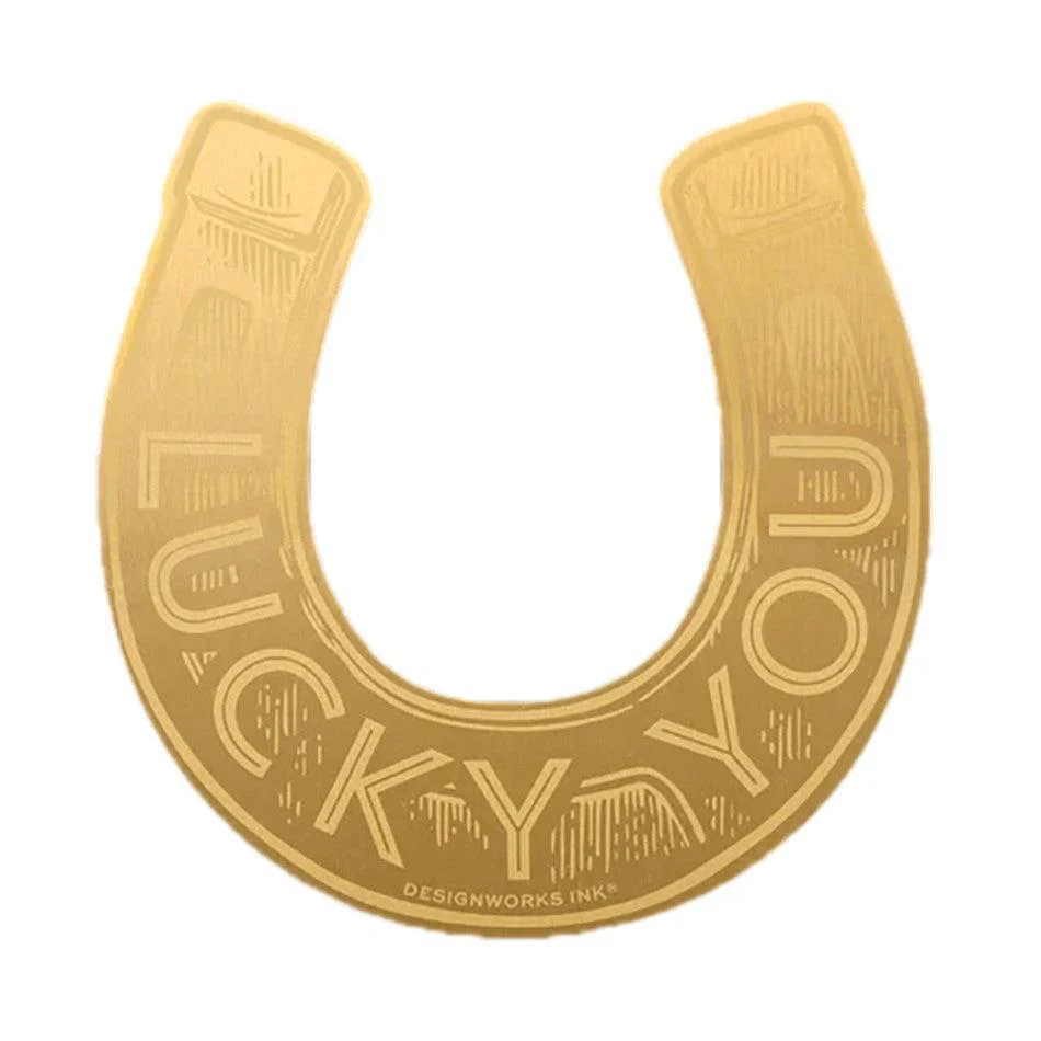 Vintage Sass Brass Bookmark - Lucky You