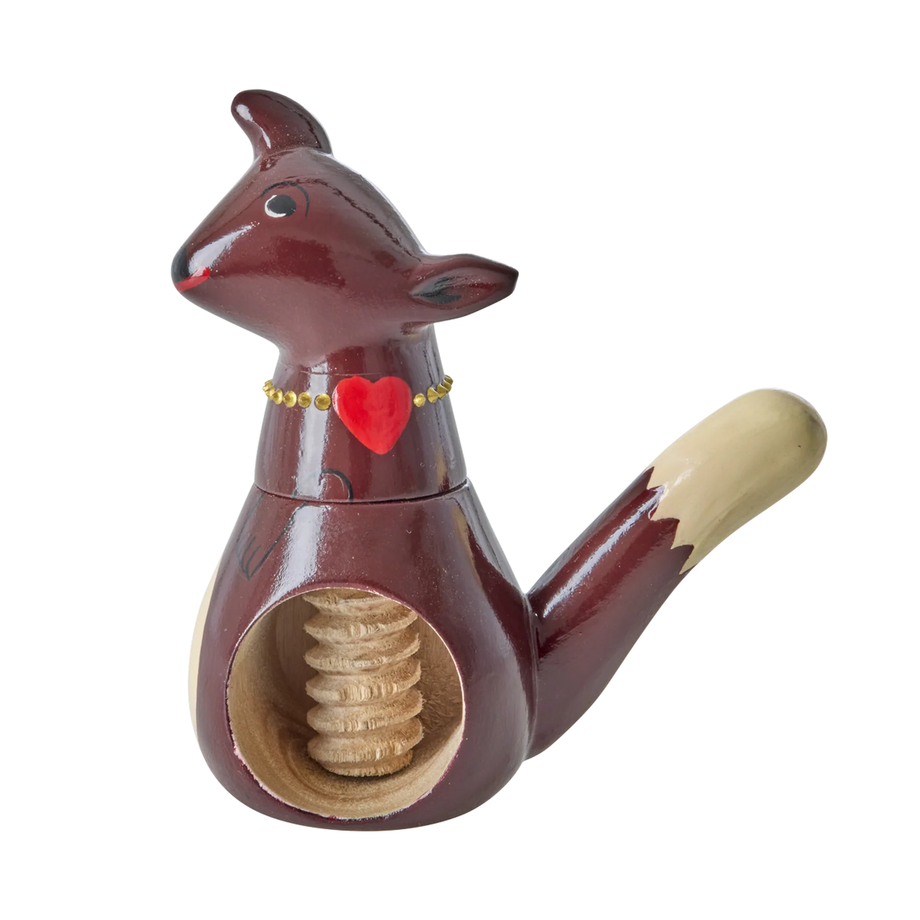 Wooden Nutcracker in Squirrel Shape